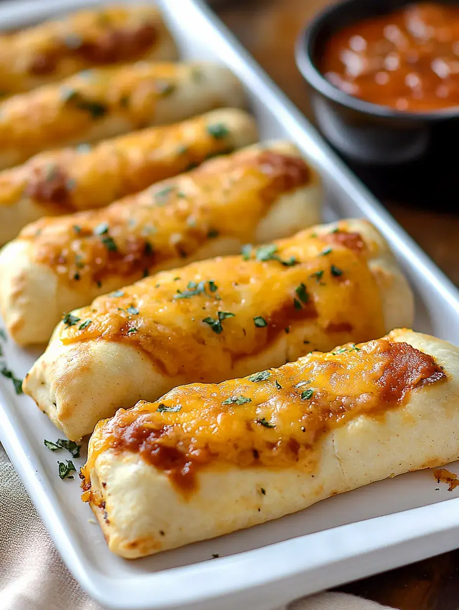 Auf einer weißen Platte liegen mehrere goldene, käsige Burritos mit Kräuter-Deko, dazu ein Schälchen Salsa.