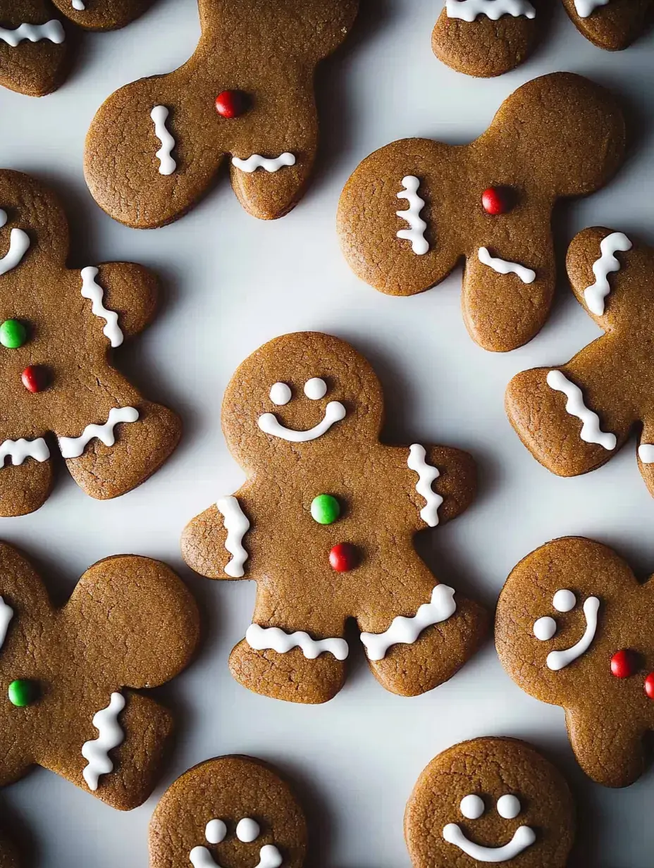 Ganz viele bunt dekorierte Lebkuchenfiguren – freundliche Gesichter und kunterbunter Zuckerguss auf hellem Untergrund.