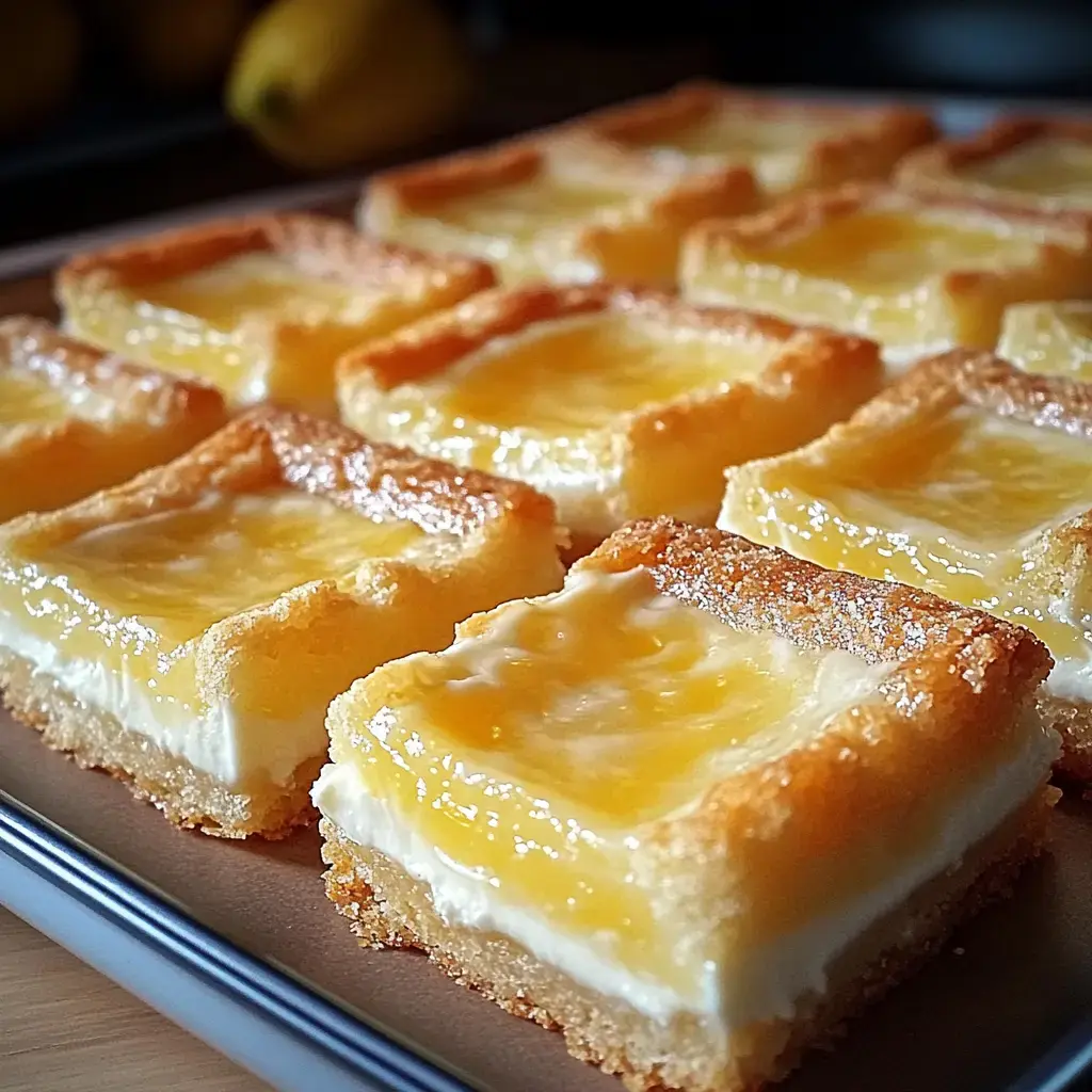 Zitronenecken sauber angeordnet, goldener Boden und glänzende Oberfläche perfekt zu sehen.