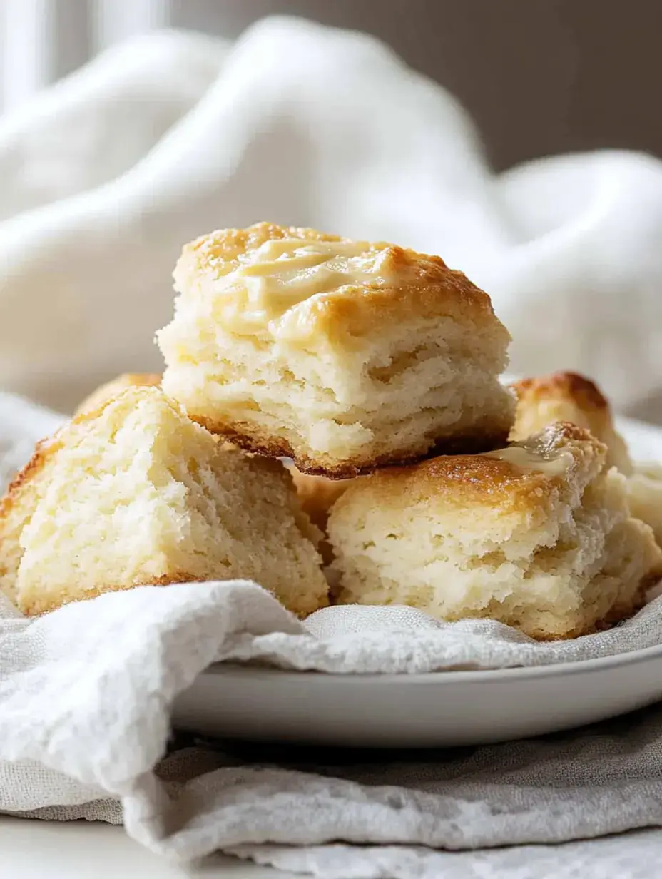 Nahaufnahme von fluffigen, goldbraunen Brötchen auf einem Teller, manche mit geschmolzener Butter obendrauf, Hintergrund sanft und weich.