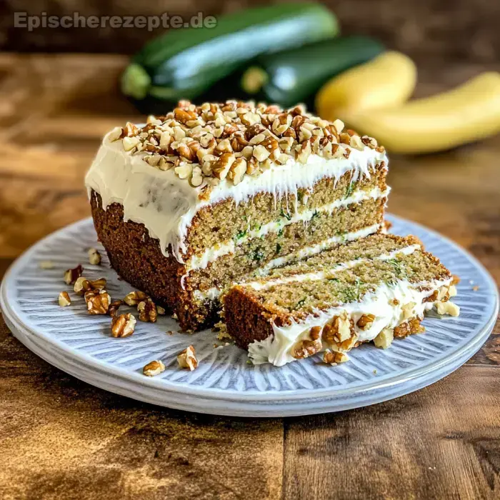 Zucchinikuchen mit Frischkäse-Frosting