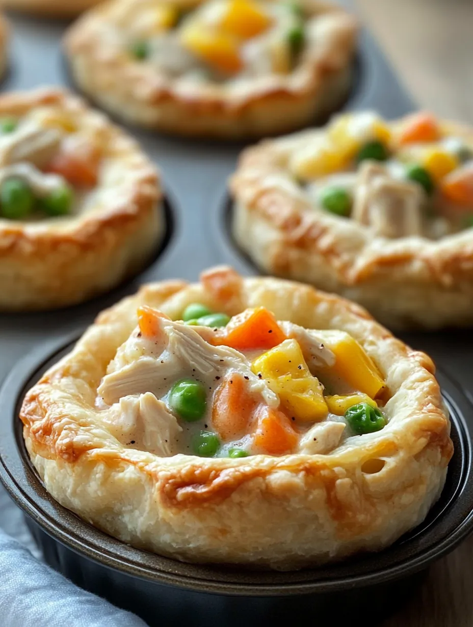 Einfache Mini-Hähnchen-Törtchen