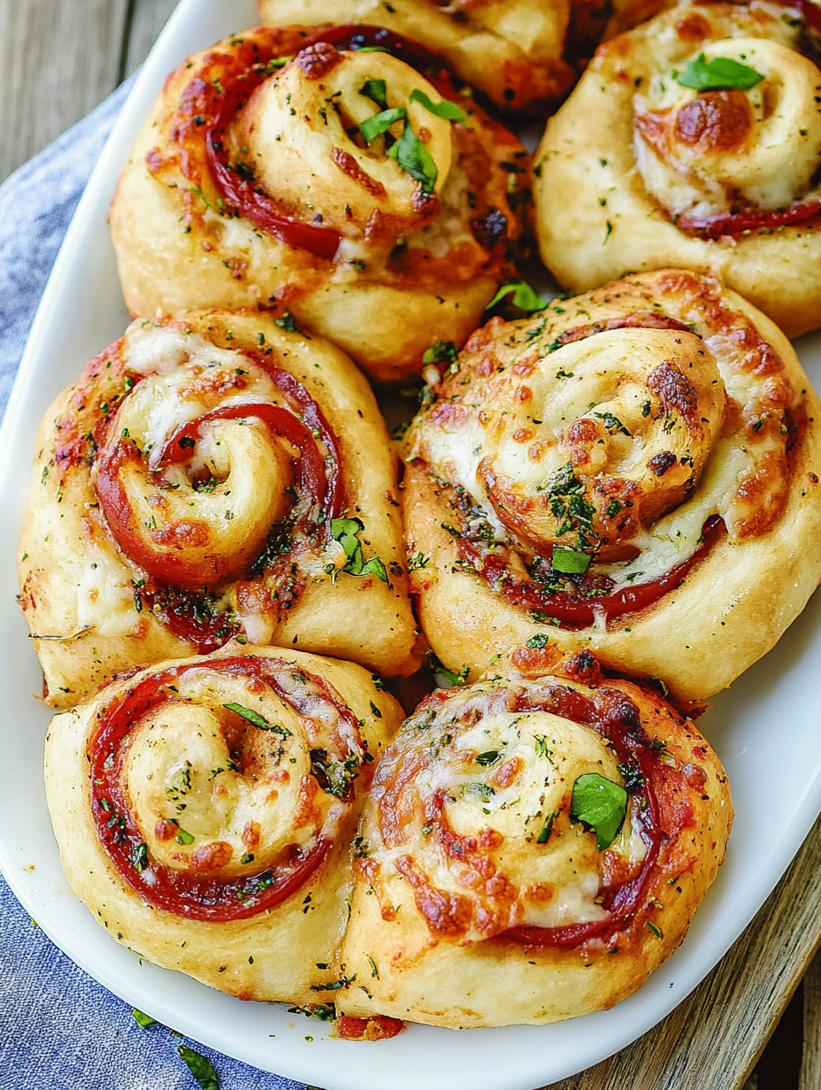 Pizza-Schnecken – Bild