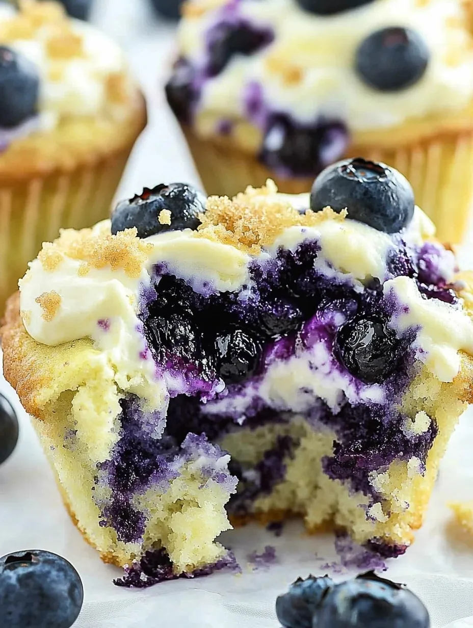 Blaubeer Frischkäse Muffins