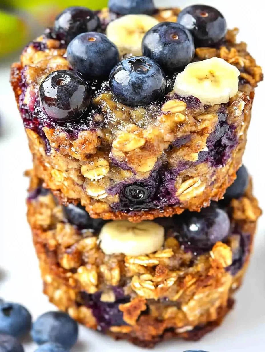 Einfache Blaubeer-Bananen-Hafer-Muffins