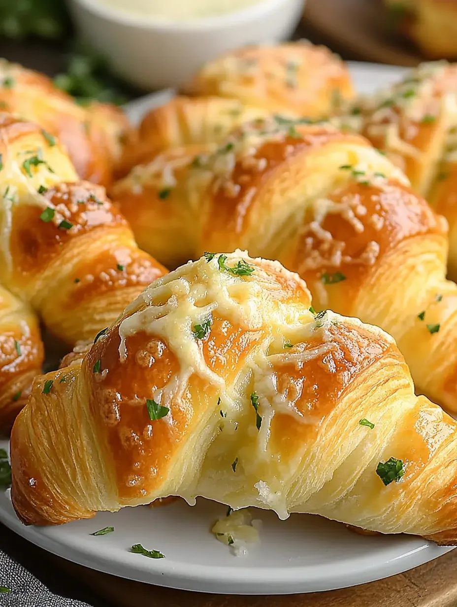 Cheesy Knoblauch-Hörnchen
