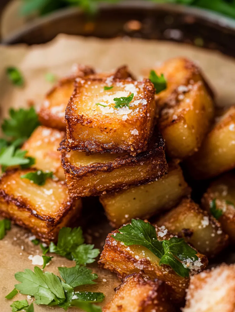 Einfache knusprige TikTok Kartoffelstapel Rezept