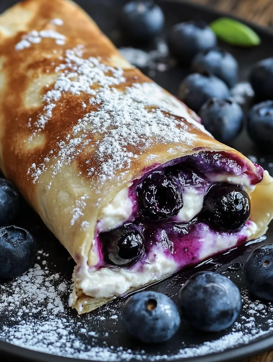 Blaubeer-Käsekuchen Chimichangas selber machen
