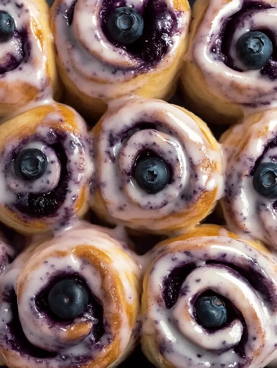 Selbstgemachte Heidelbeer-Schnecken