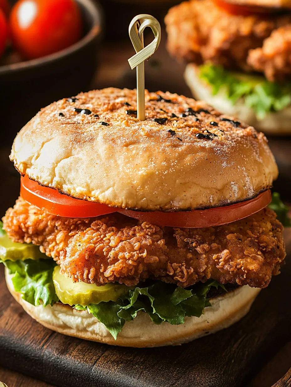 Bestes knuspriges Hähnchen-Sandwich