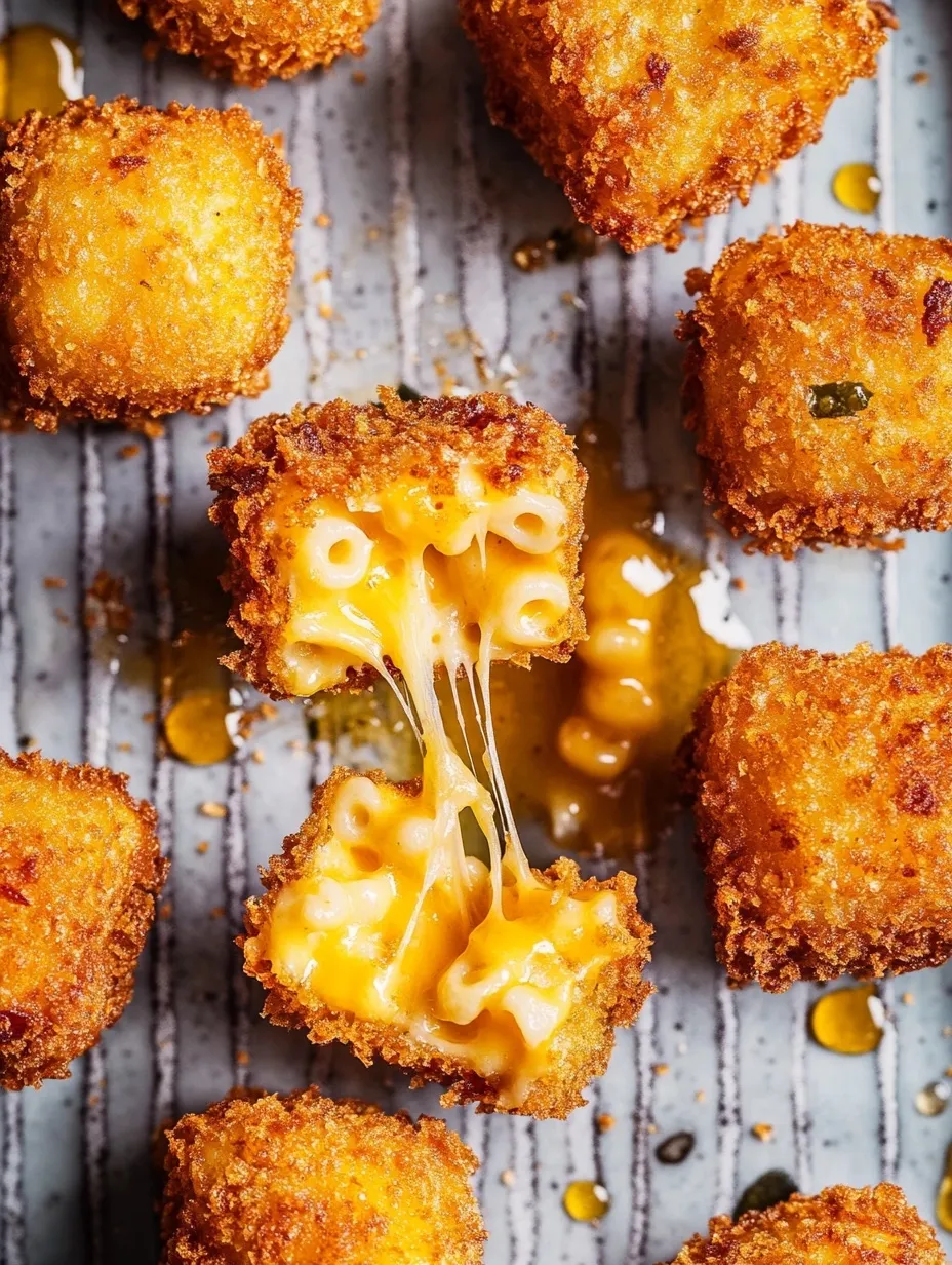Knusprige Mac Cheese Bites