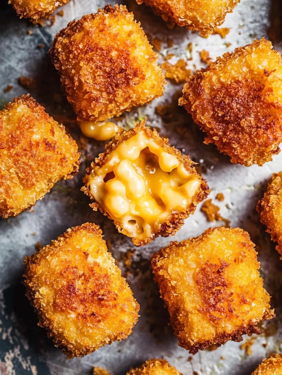 Frittierte selbstgemachte Mac & Cheese Bällchen