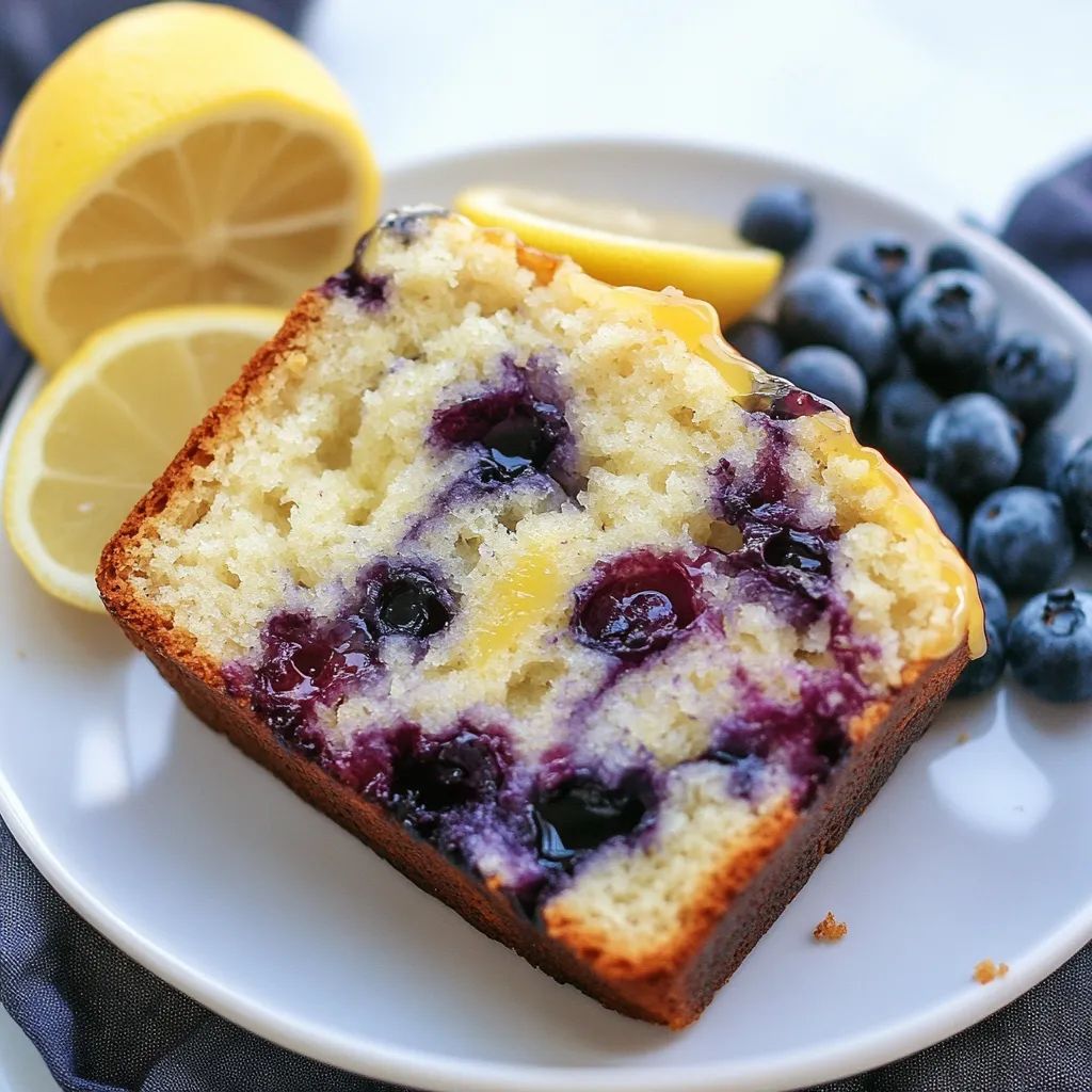 Zitronen Blaubeer Brot
