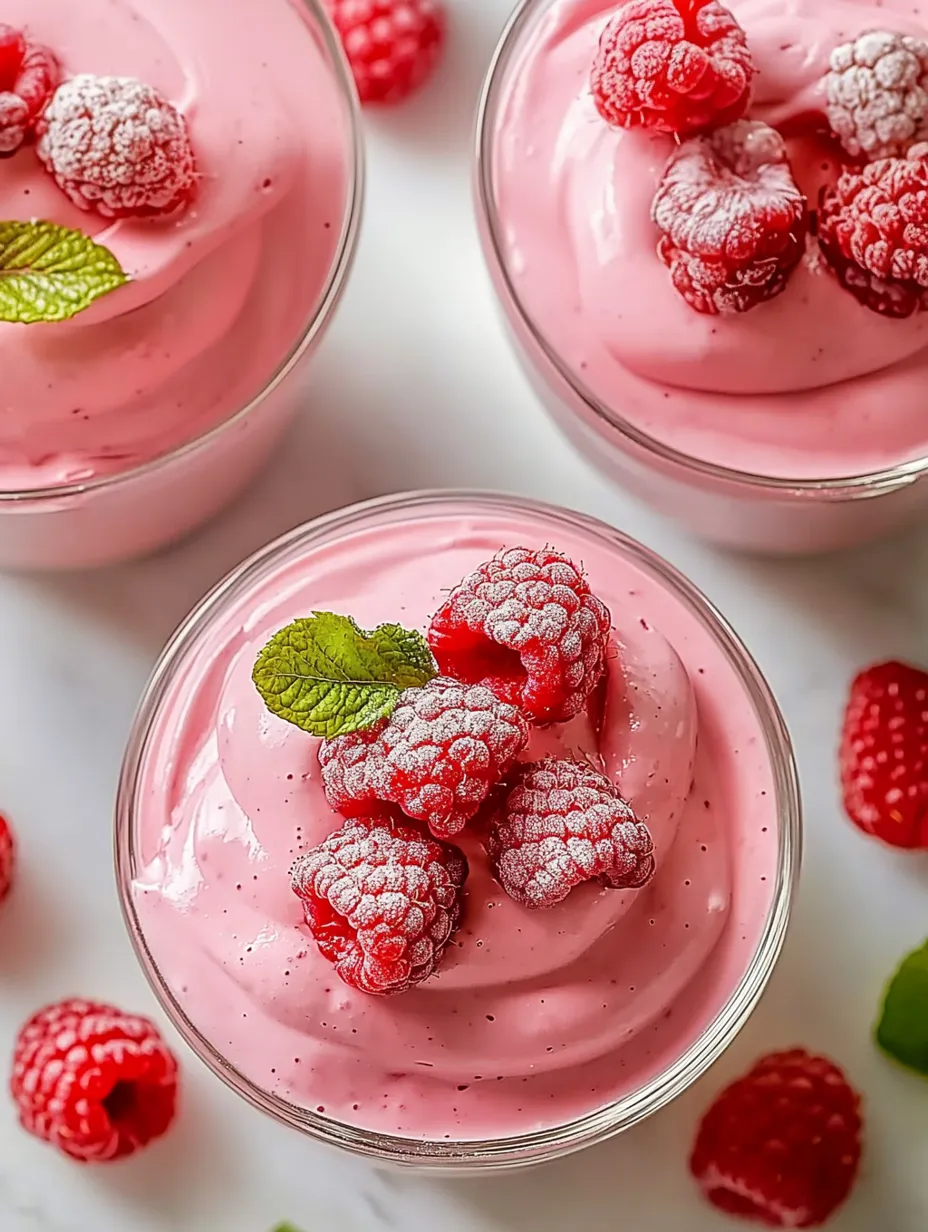 Leichte & Luftige Himbeermousse