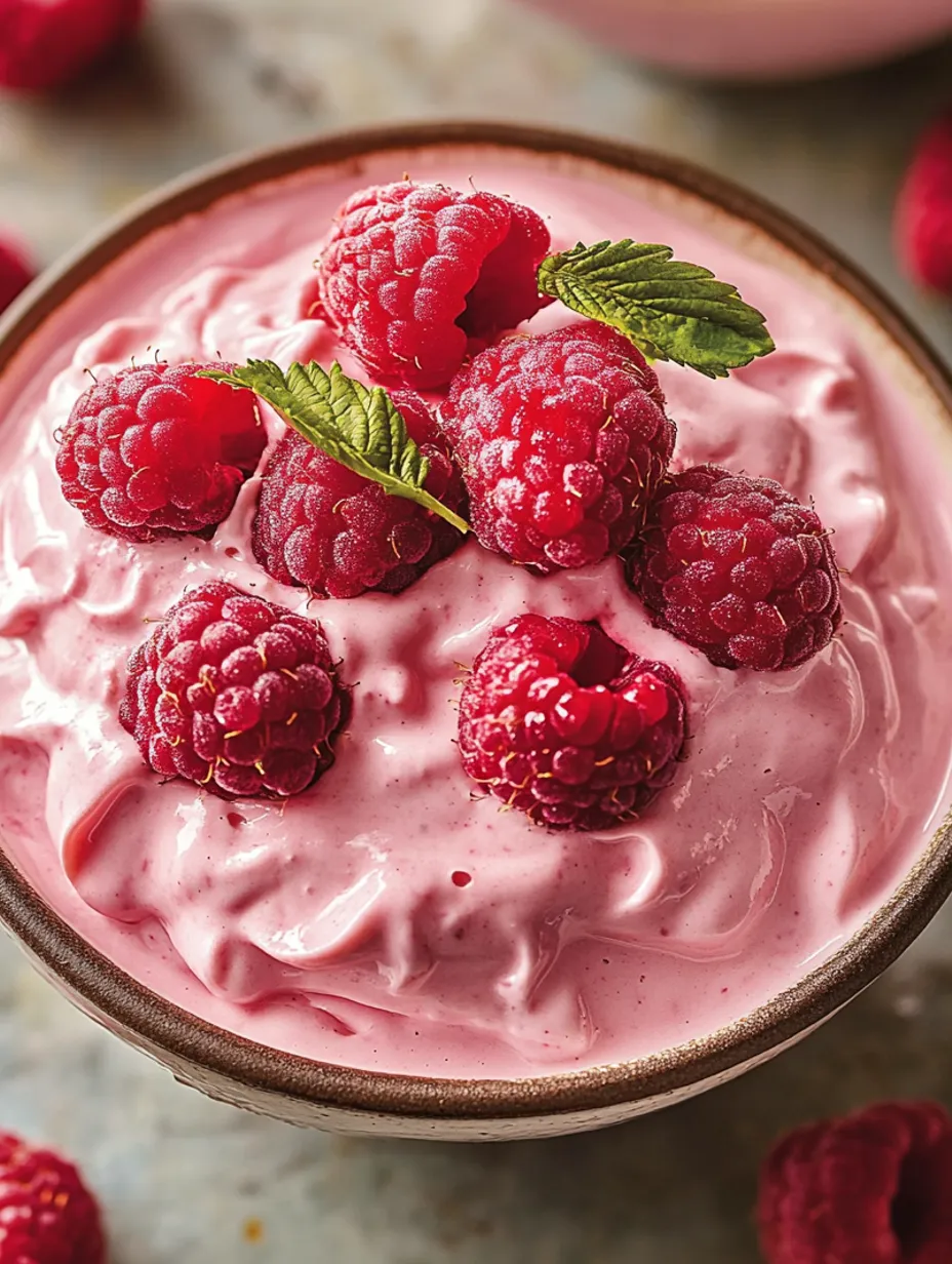 Perfekt fruchtige Himbeermousse