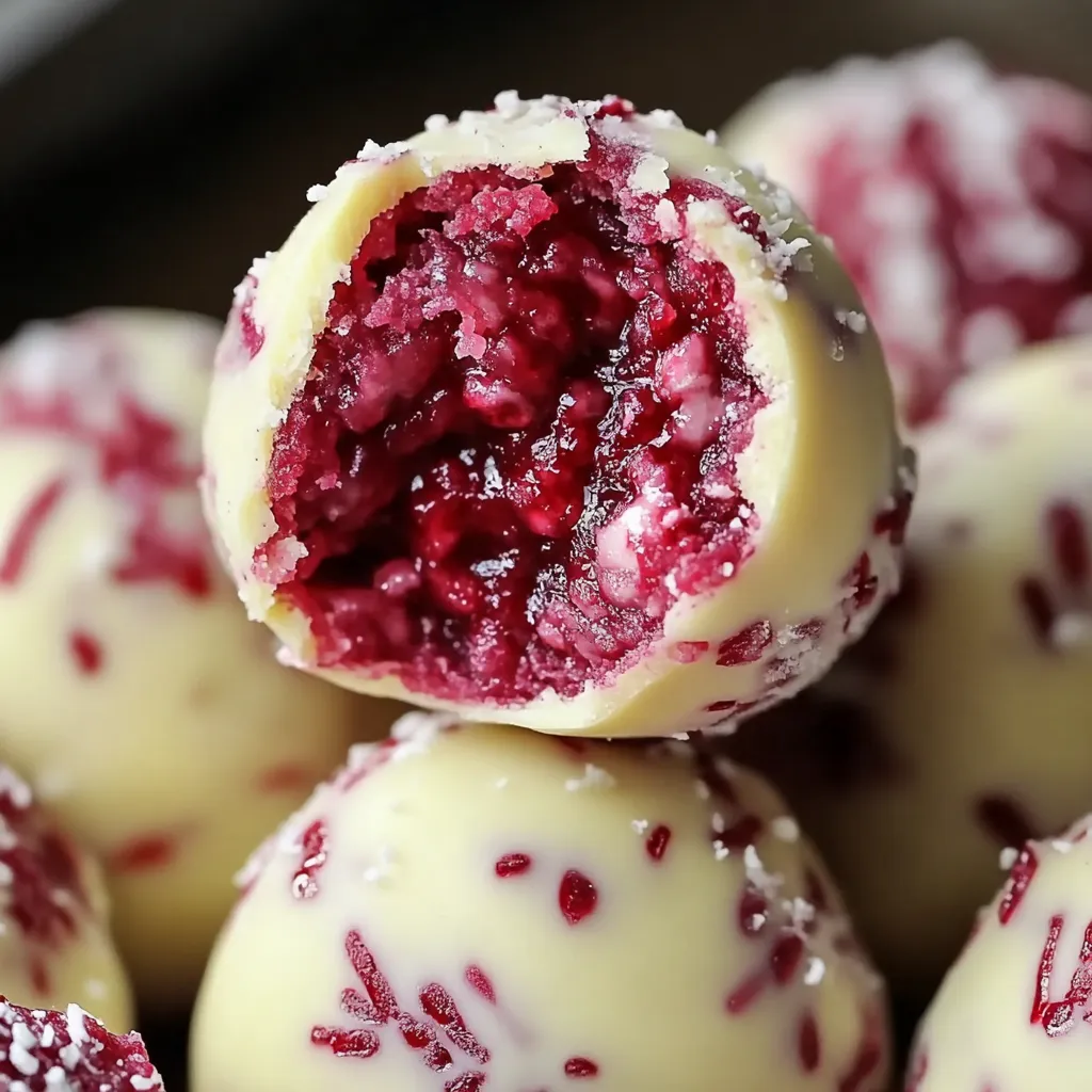 Himbeer Cheesecake Bällchen