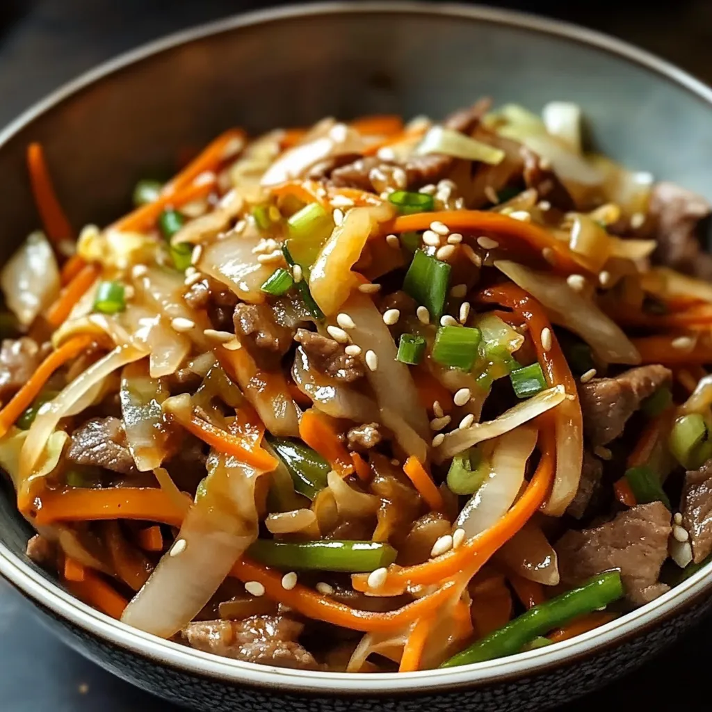 Eggroll-Pfanne Nahaufnahme
