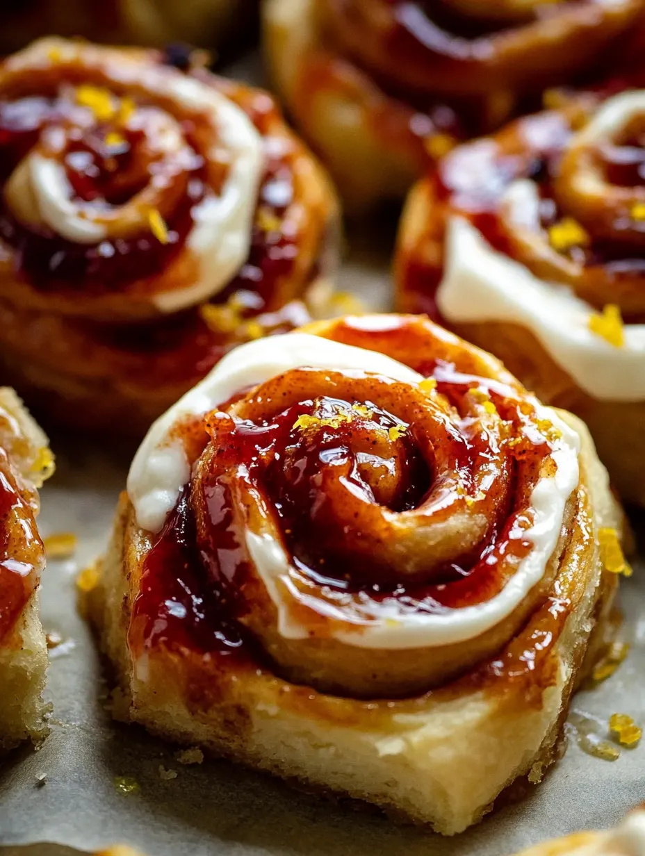 Saftige Himbeer-Zitronen vegane Zimtschnecken