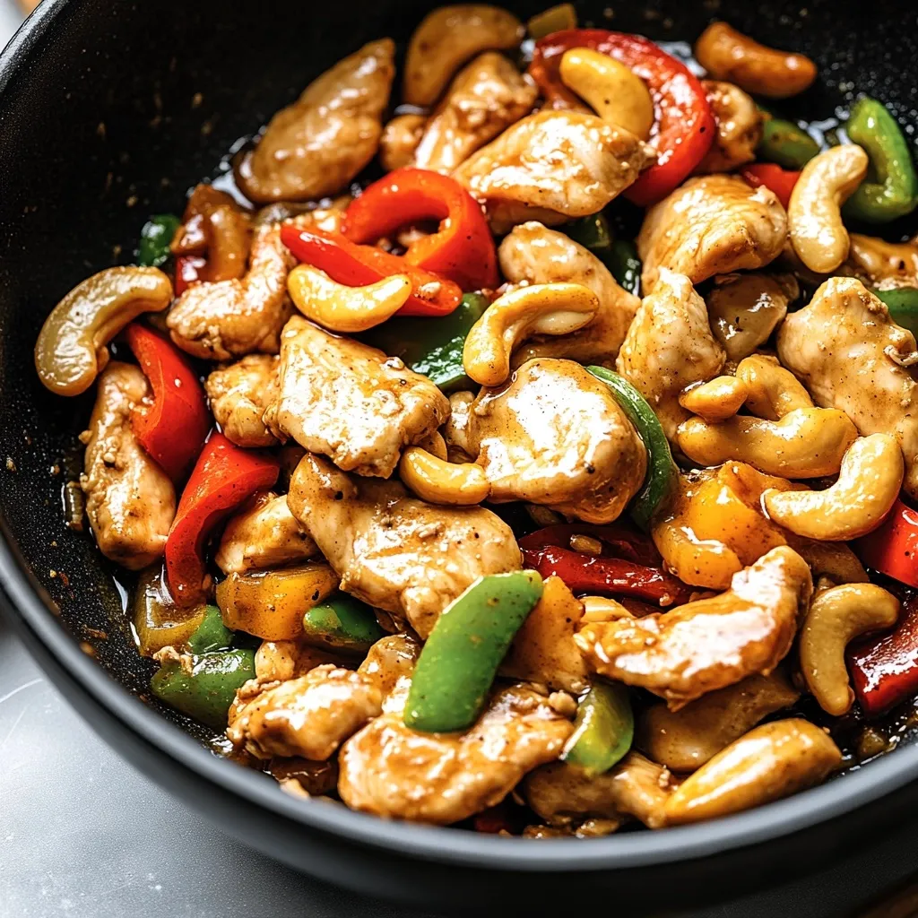 Cashew-Hähnchen-Pfanne
