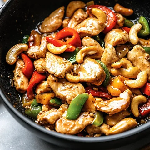 Cashew-Hähnchen-Pfanne