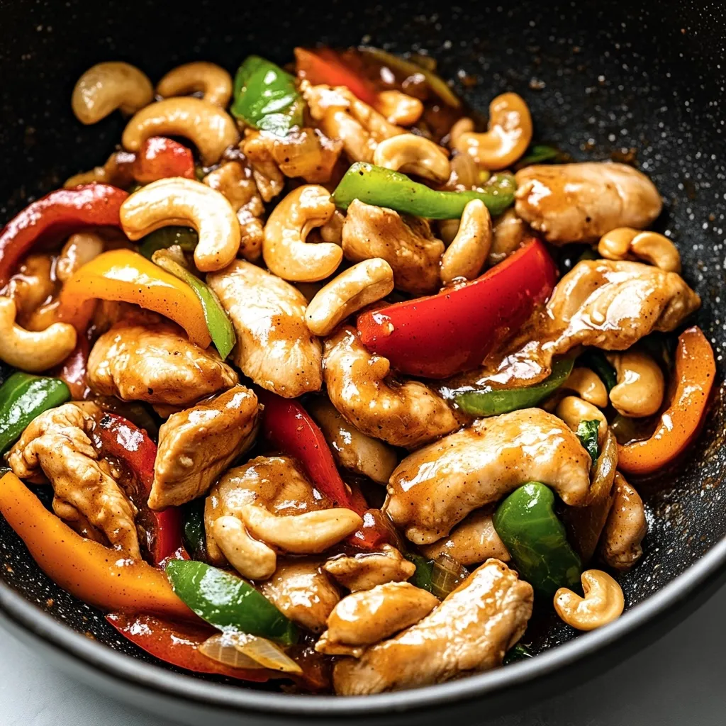 Cashew-Hähnchen Wokpfanne