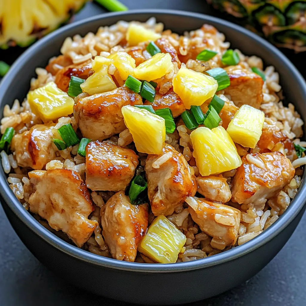 Ananas-Hähnchen