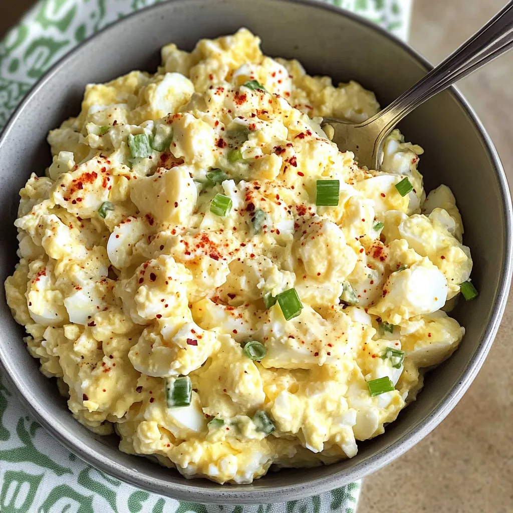 Eiersalat mit körnigem Frischkäse