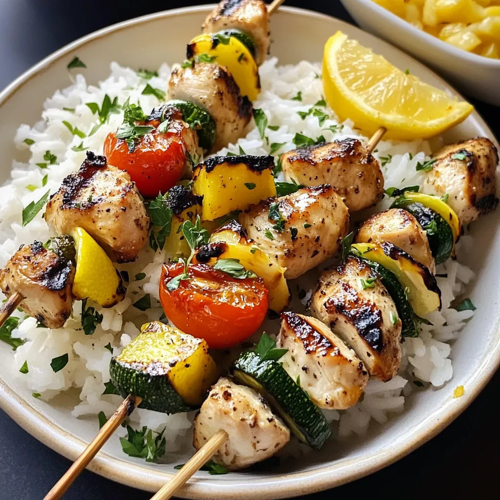 Gegrillte Hähnchenspieße Rezept