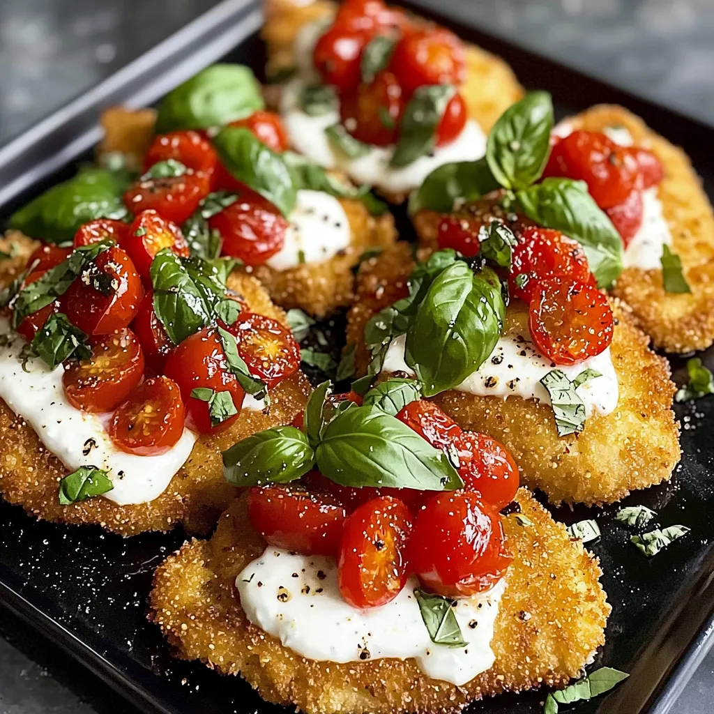 Basilikum-Huhn mit Burrata
