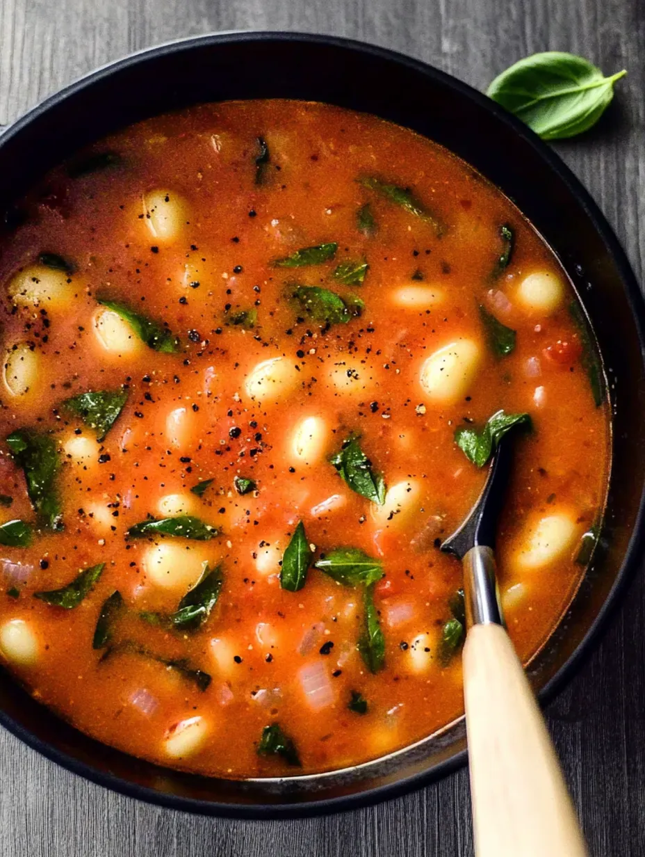 Cremige Tomaten-Gnocchi-Suppe