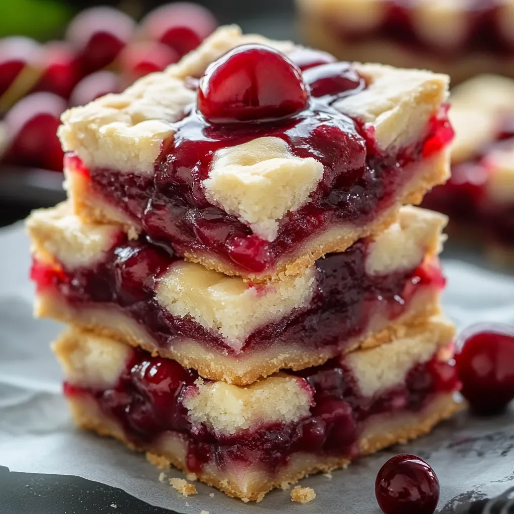Kirschkuchen-Riegel Rezept