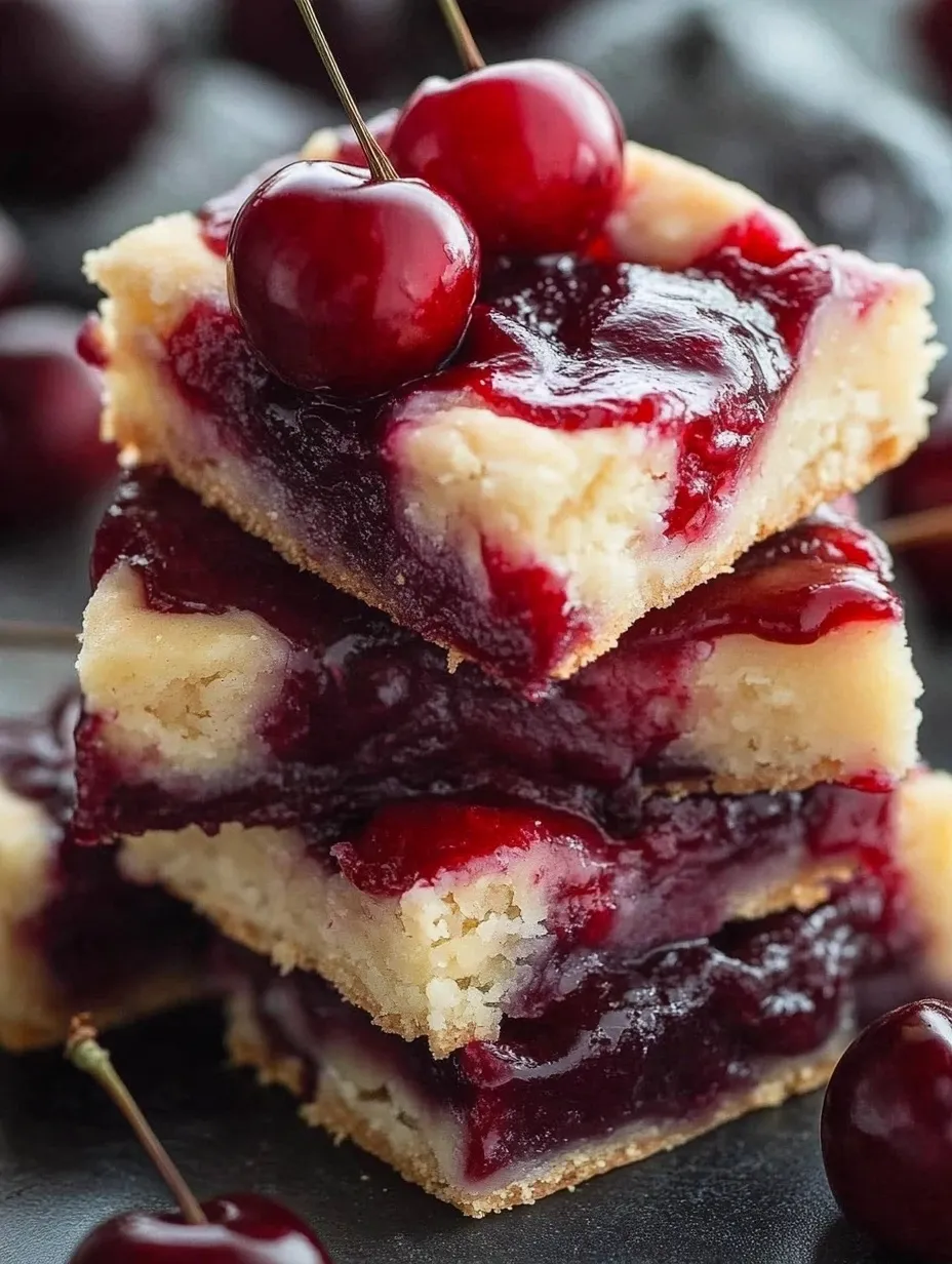 Kirschkuchen-Riegel Dessert