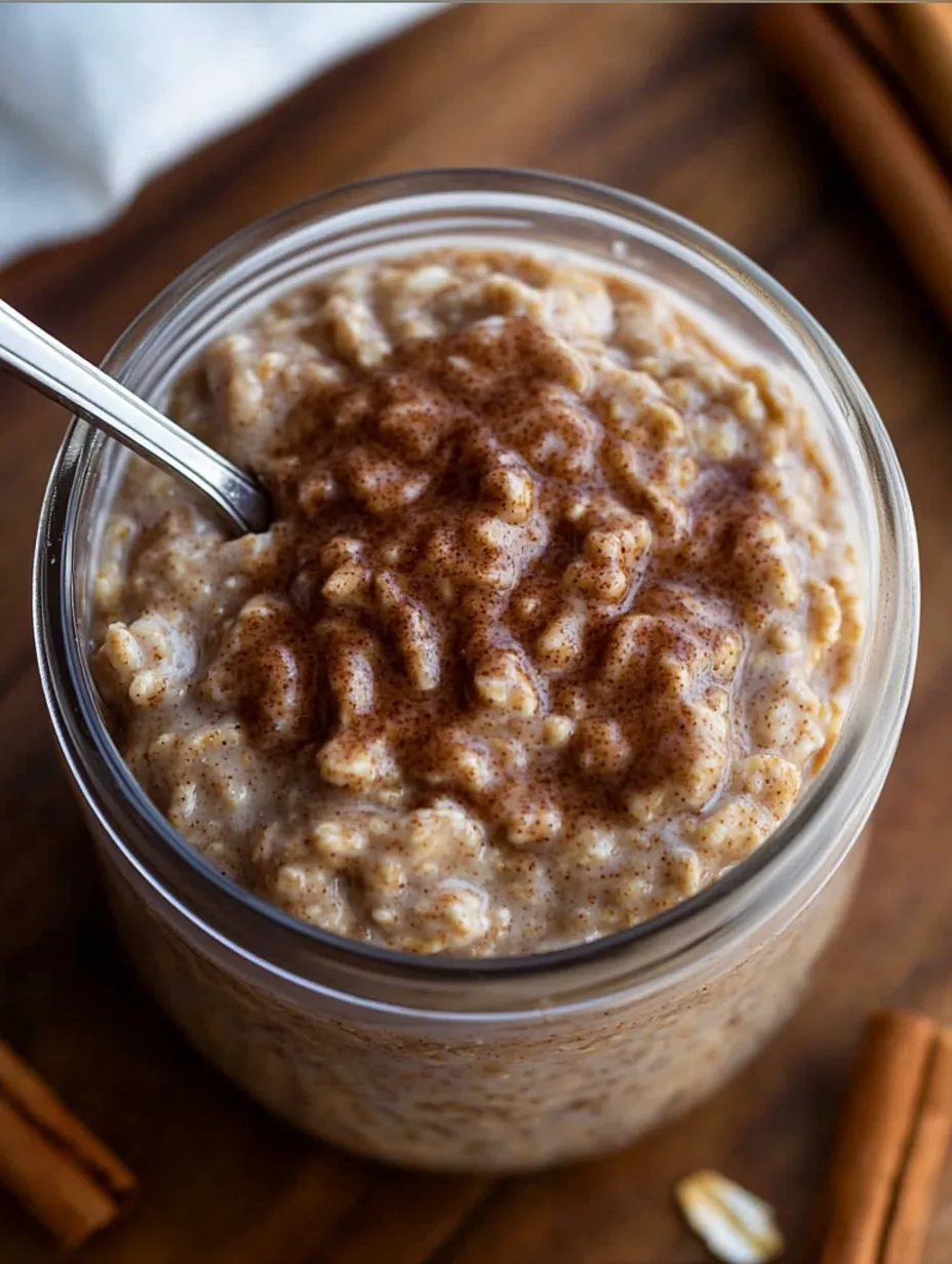 Cremige Zimtschnecken Overnight Oats
