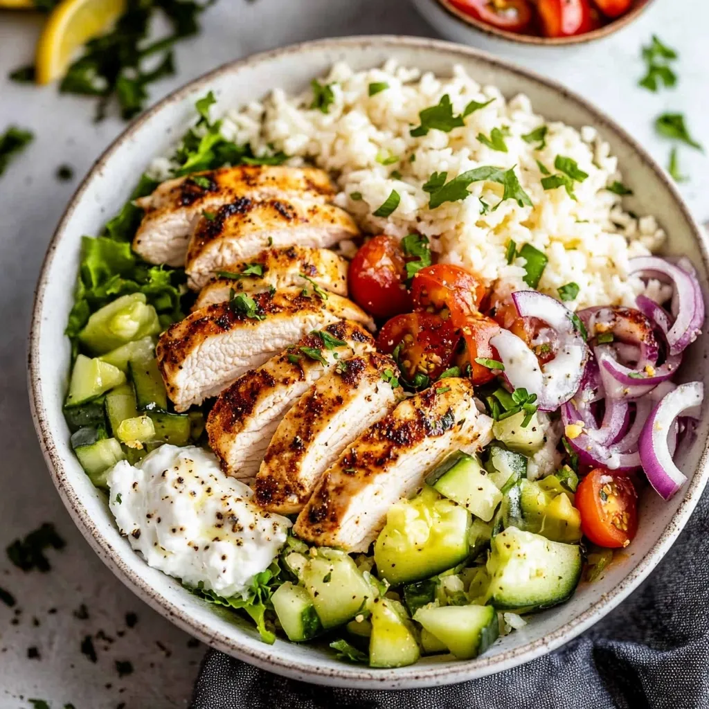 Griechische Hühnchen-Schale