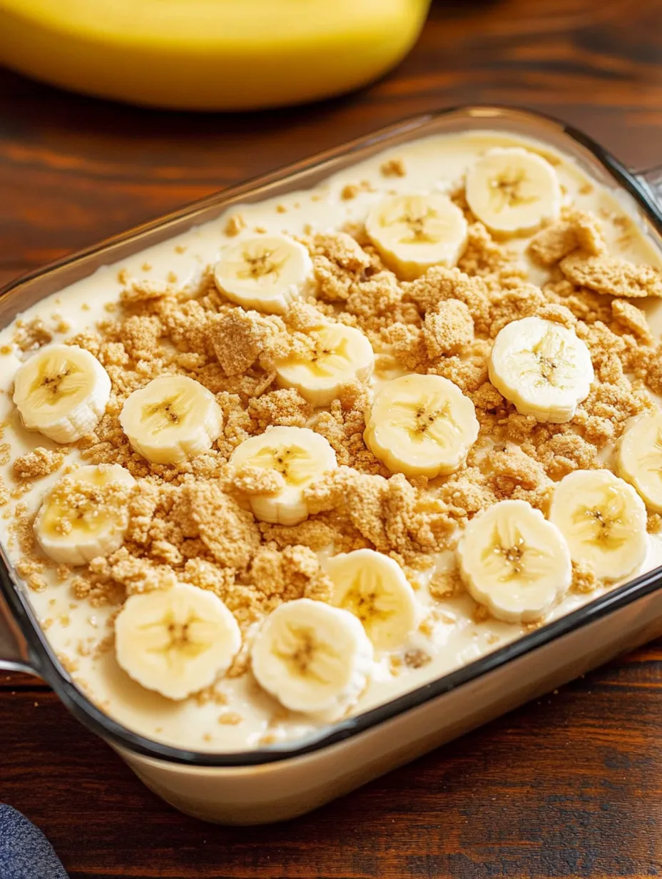 Altertümlicher, hausgemachter Bananenpudding