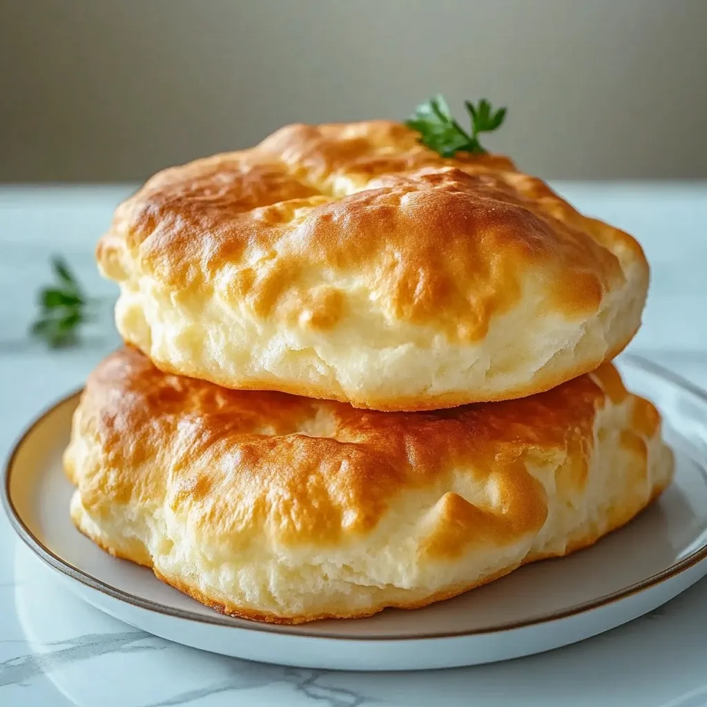 Fluffiges Wolkenbrot mit Hüttenkäse