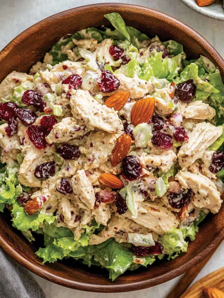 Schneller Cranberry-Hähnchen Salat