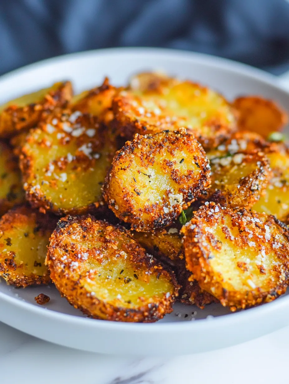 Parmesan-Kartoffeln goldbraun gebacken