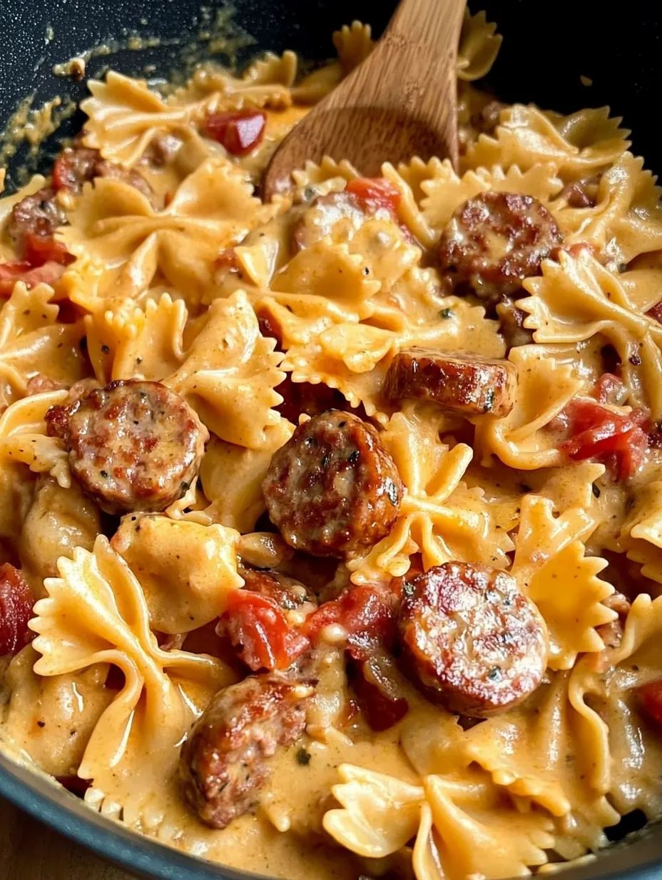 Ein-Topf cremige Cajun-Wurst-Pasta