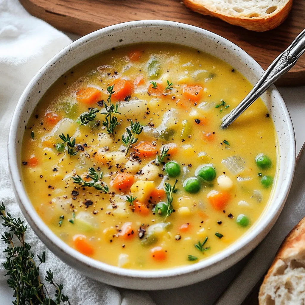 Ein-Topf cremige Gemüsesuppe