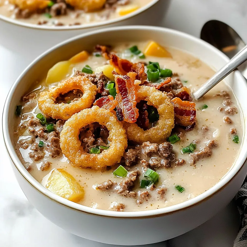 Cheeseburger-Suppe einfach gemacht