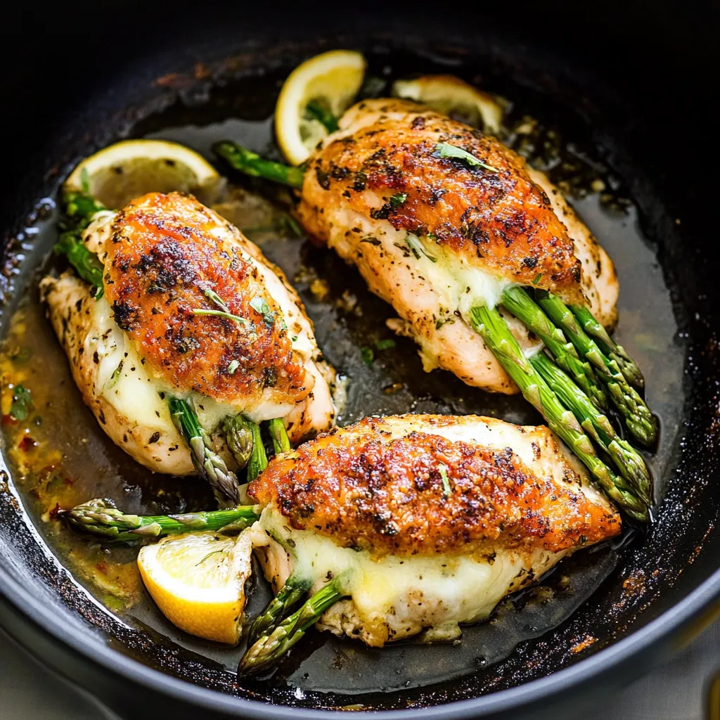 Spargel Gefülltes Huhn
