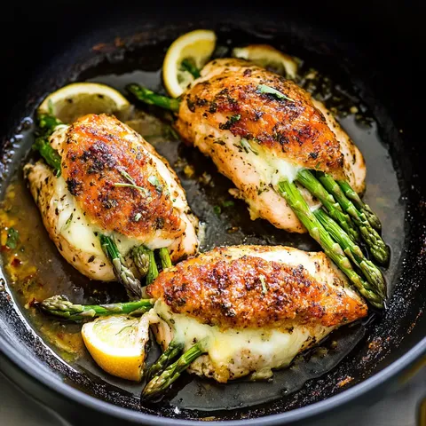 Spargel Gefülltes Huhn