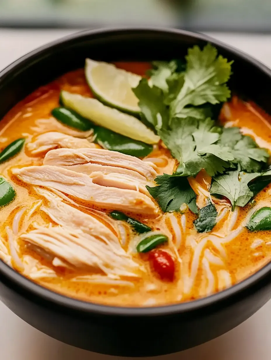 Einfache Curry-Hühnersuppe