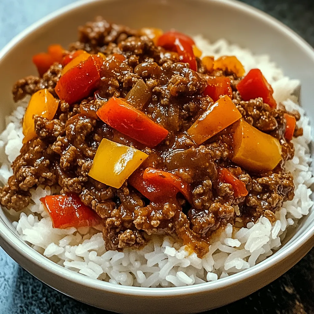 Rind Paprika Reis Schale