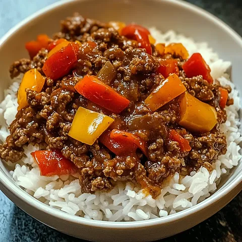 Rind Paprika Reis Schale