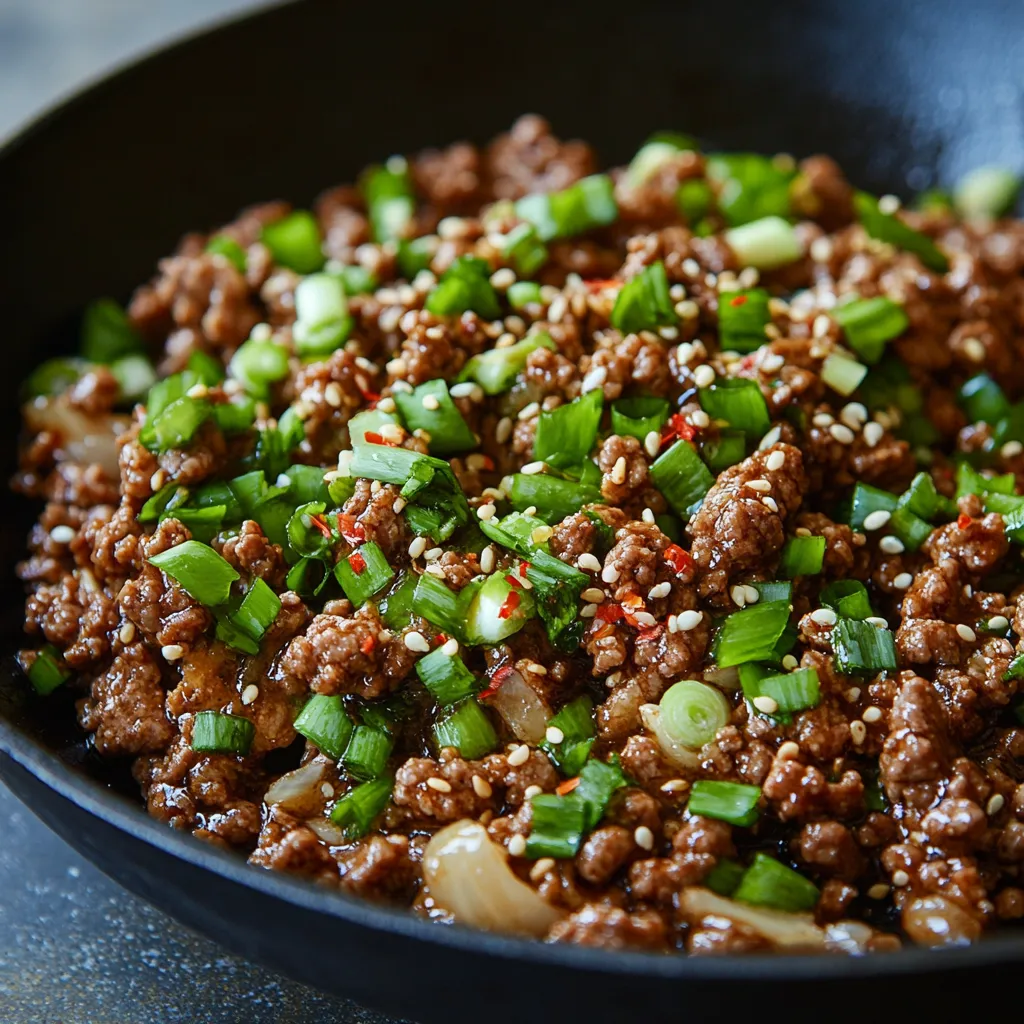 Koreanische Hackfleisch-Schale