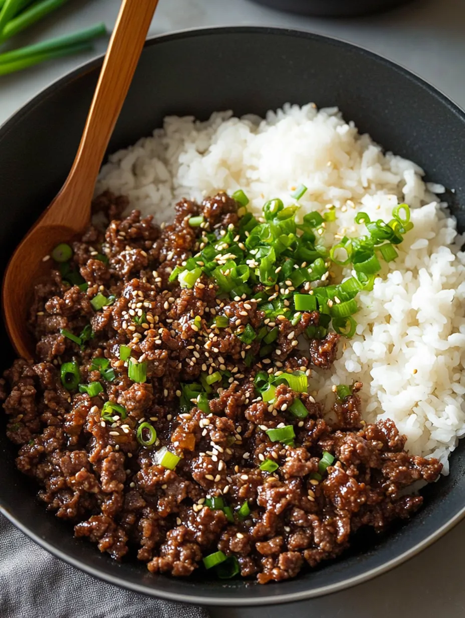 Einfache Koreanische Beef Bowl
