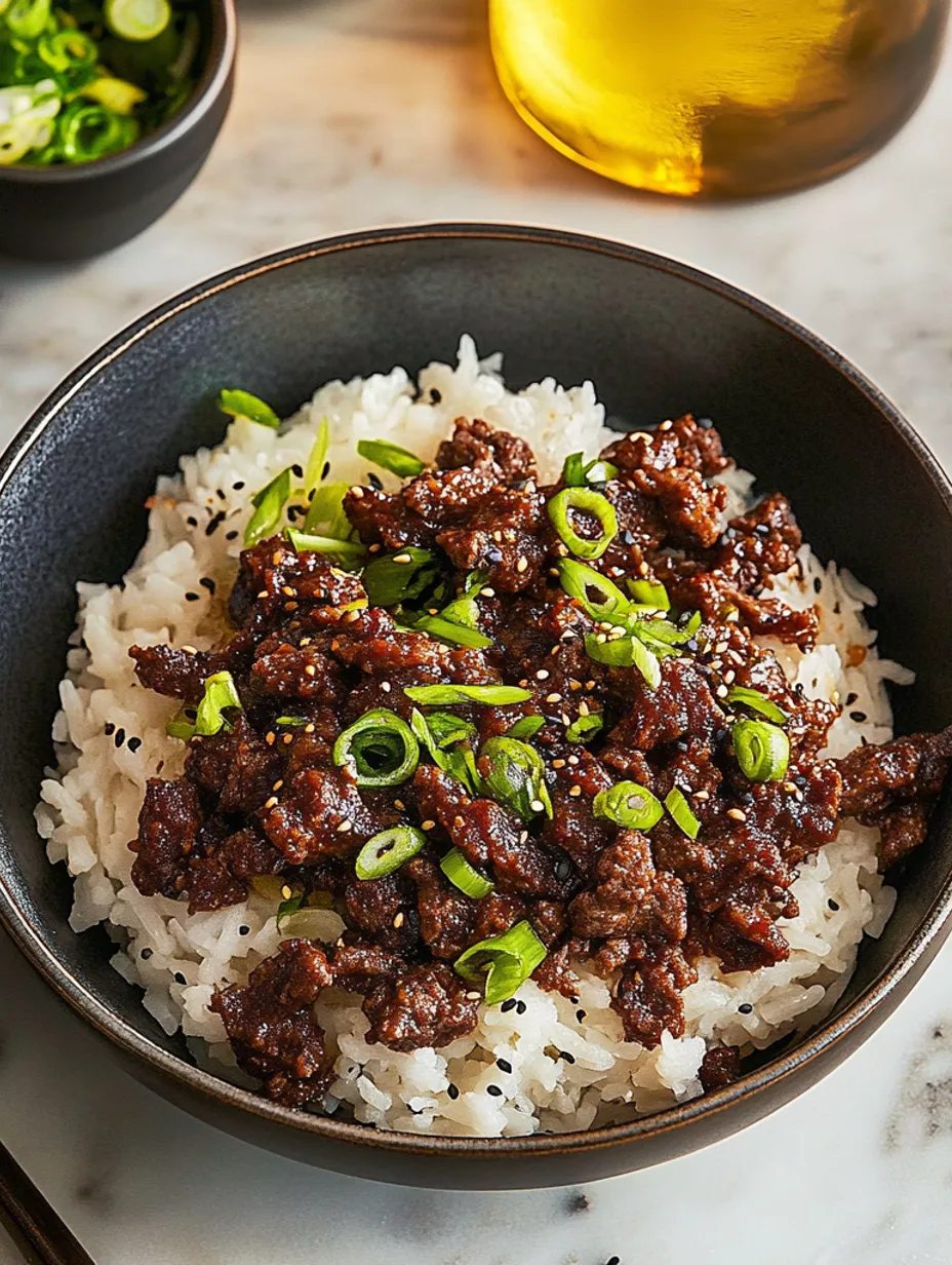 Einfache Koreanische Beef Bowl