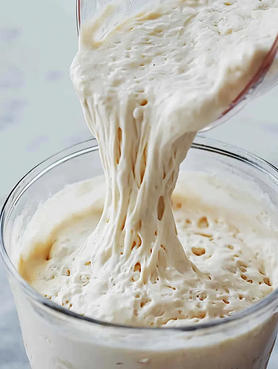 Selbstgemachter Sauerteigansatz